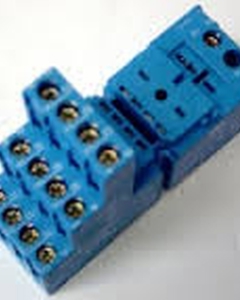Socket f/relay 4-pin f/relay 55.34 contacts one-sided